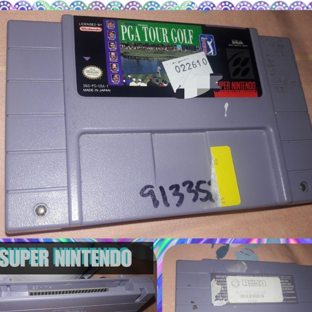 Golf PGA Tour Super Nintendo Game Nintendo